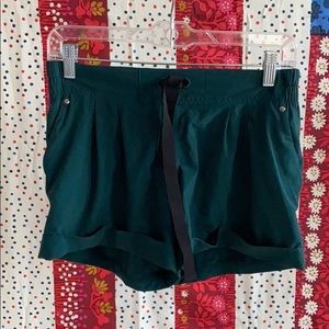 Green spring breakaway shorts